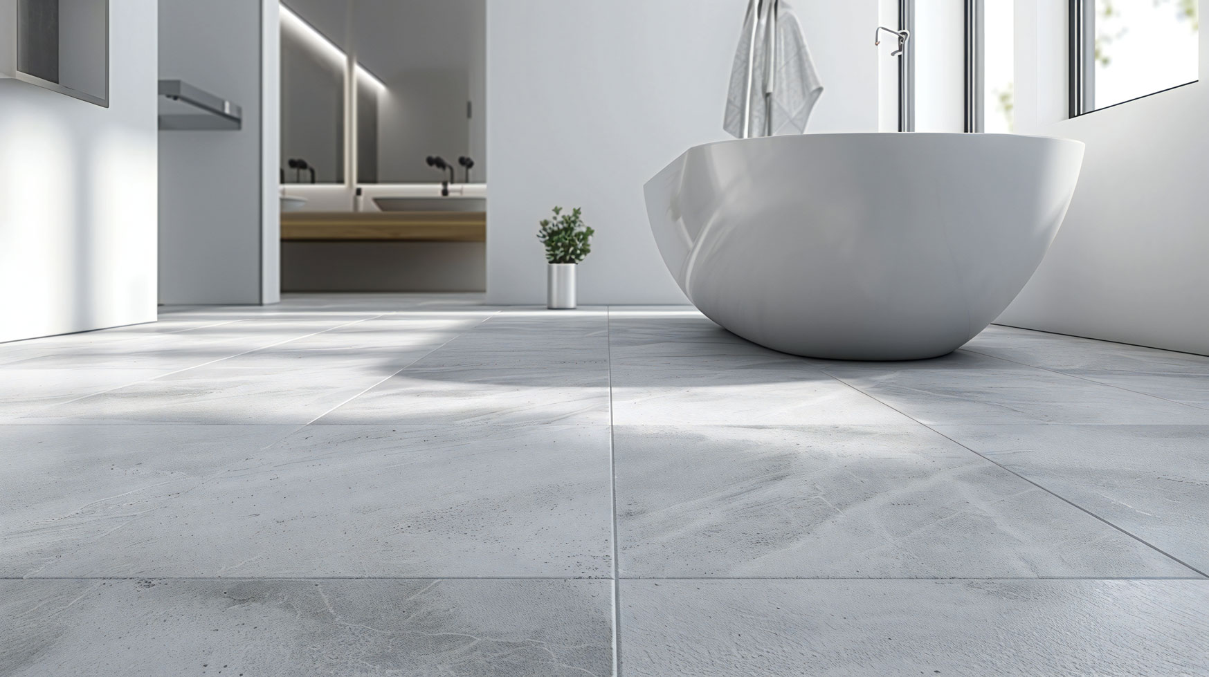 Verlegung von Bodenfliesen